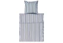Lavea Bettwäsche Set Navy Breite Streifen 100% Baumwolle Bild 2