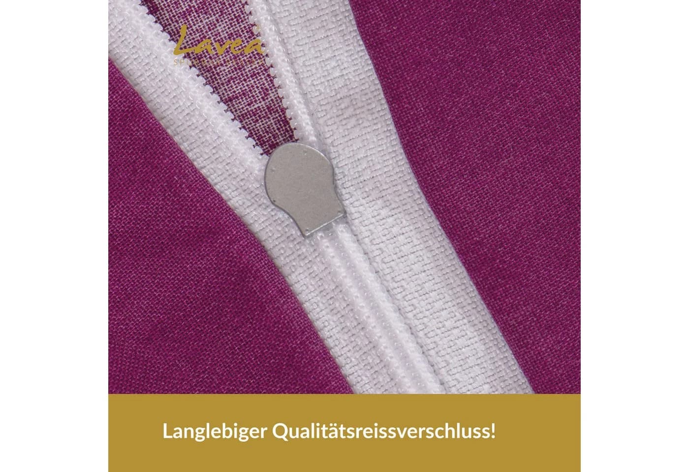 Lavea Kinderbettwäsche Set Rosa/Rot mit Herzmotiv & Reißverschluss - Bild 5