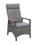 dasmöbelwerk Gartenstuhl Nizza Teak & Aluminium Grau Verstellbar Bild 2