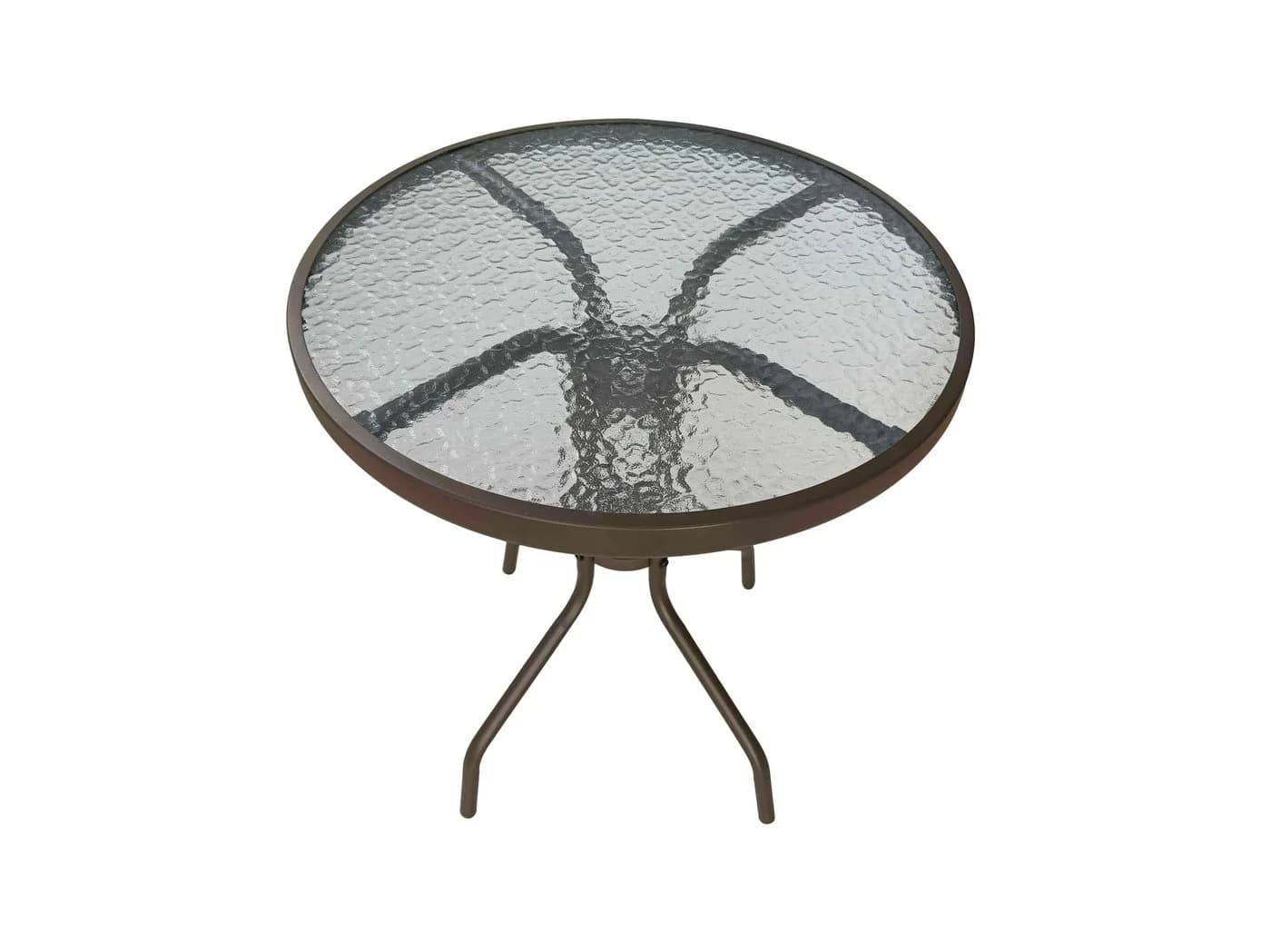 dasmöbelwerk Gartentisch Ibiza Braun Metall/Glas - Bild 2