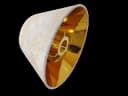 AMBIENTE-LEBENSART.DE Designer-Lampenschirm Gold Samt Konisch Bild 3