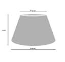 AMBIENTE-LEBENSART.DE Designer Lampenschirm Silber Konisch Bild 4