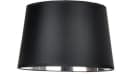 AMBIENTE-LEBENSART.DE Designer-Lampenschirm Satin Schwarz Konisch Bild 2