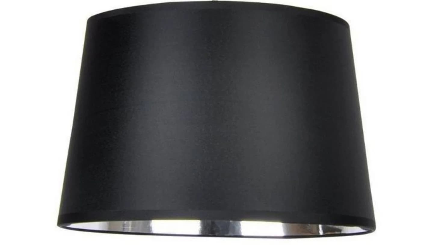AMBIENTE-LEBENSART.DE Designer-Lampenschirm Satin Schwarz Konisch - Bild 2