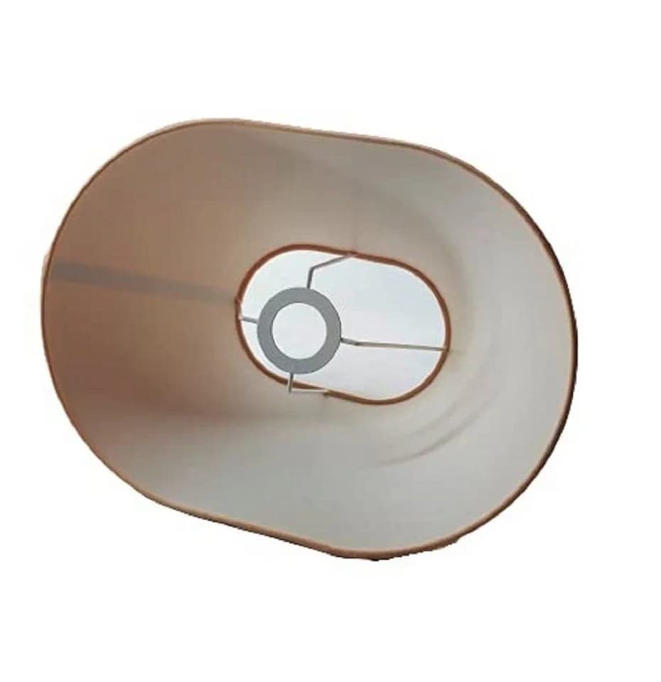 AMBIENTE-LEBENSART.DE Lampenschirm Oval Apricot Classic Konisch