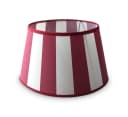 AMBIENTE-LEBENSART.DE Lampenschirm Oval Rot-Weiß Gestreift Konisch 30cm Bild 3