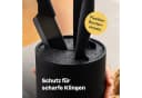 SILBERTHAL Messerblock Schwarz mit flexiblem Borsteneinsatz Bild 5