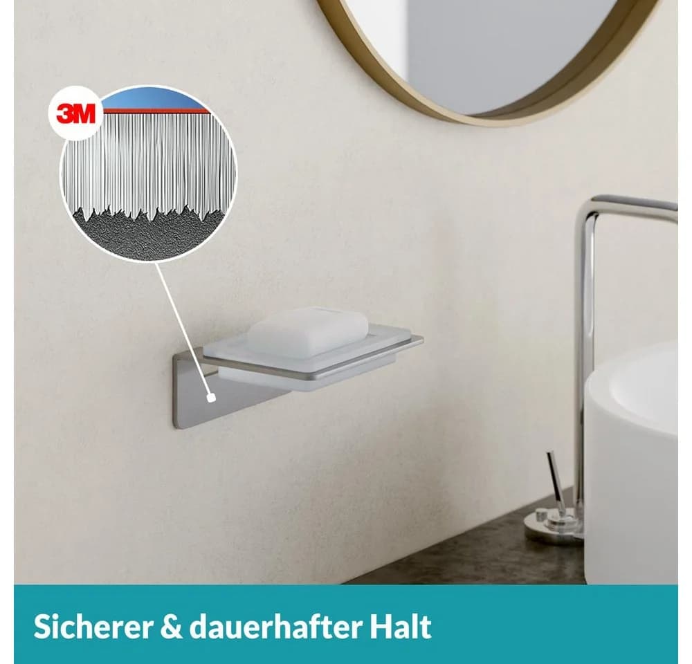 WEISSENSTEIN Seifenablage Ohne Bohren Schale Silber - Bild 5