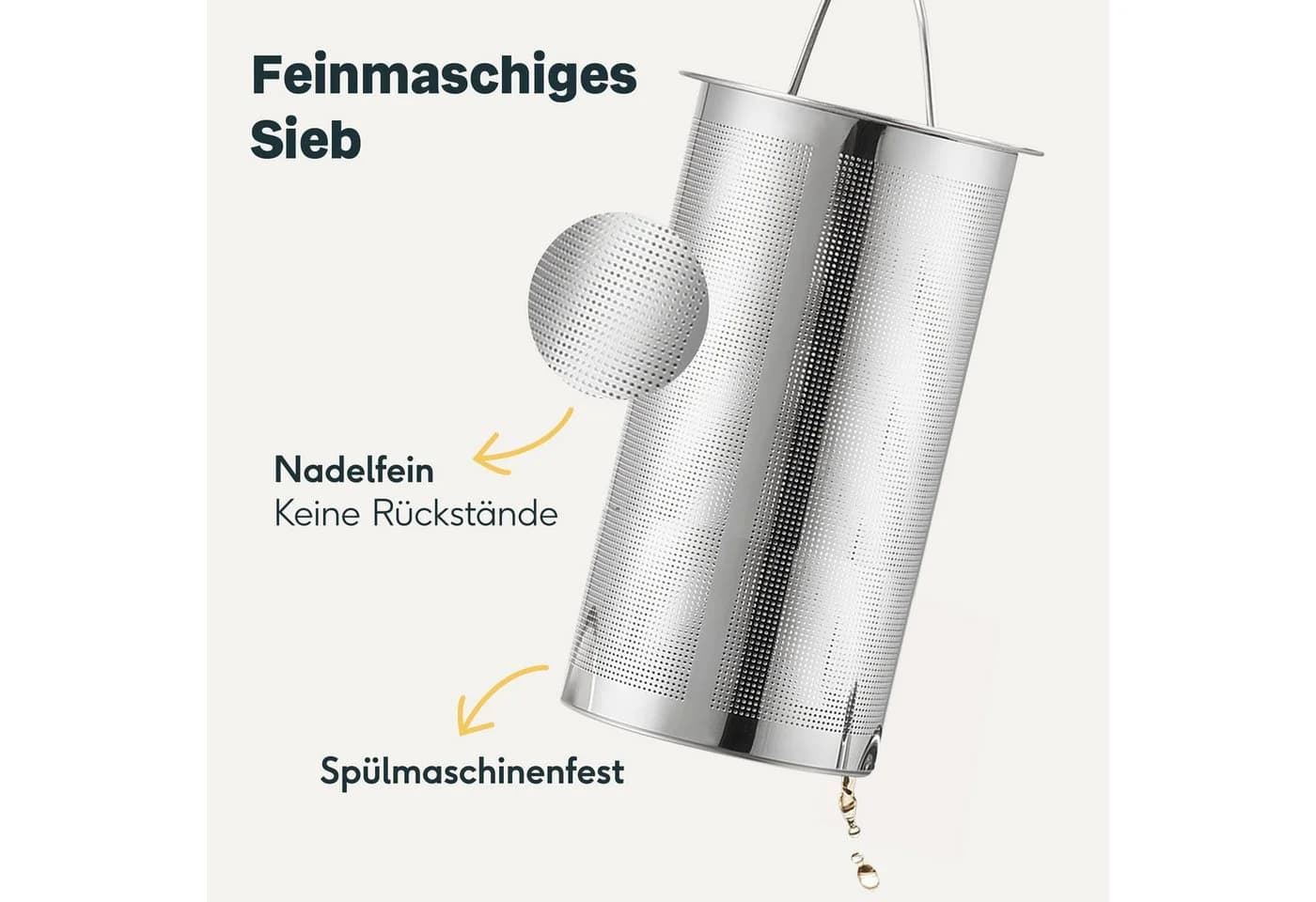 SILBERTHAL Teekanne Edelstahl Schwarz 1l Doppelwandig-isoliert - Bild 3