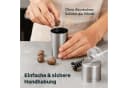 SILBERTHAL Muskatmühle manuell Edelstahl Silber mit Vorratsbehälter Bild 5