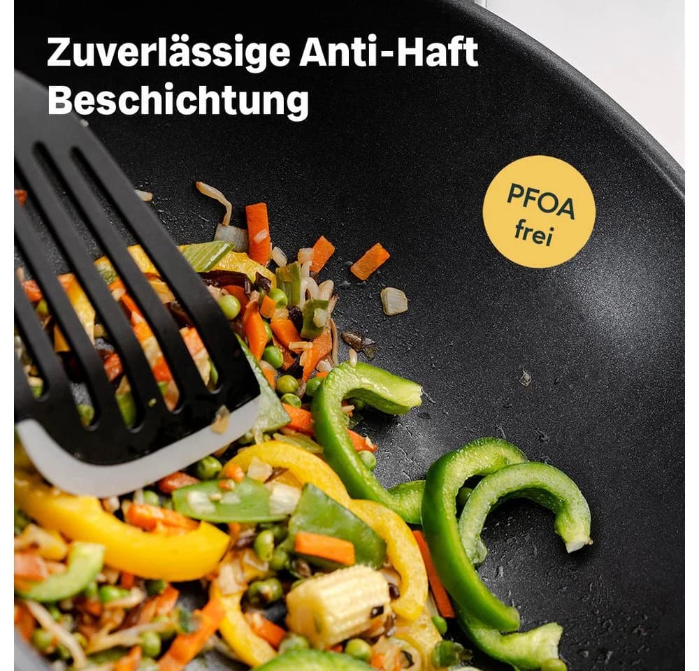 SILBERTHAL Wok Pfanne 28 cm Edelstahl Induktion Silber - Bild 3