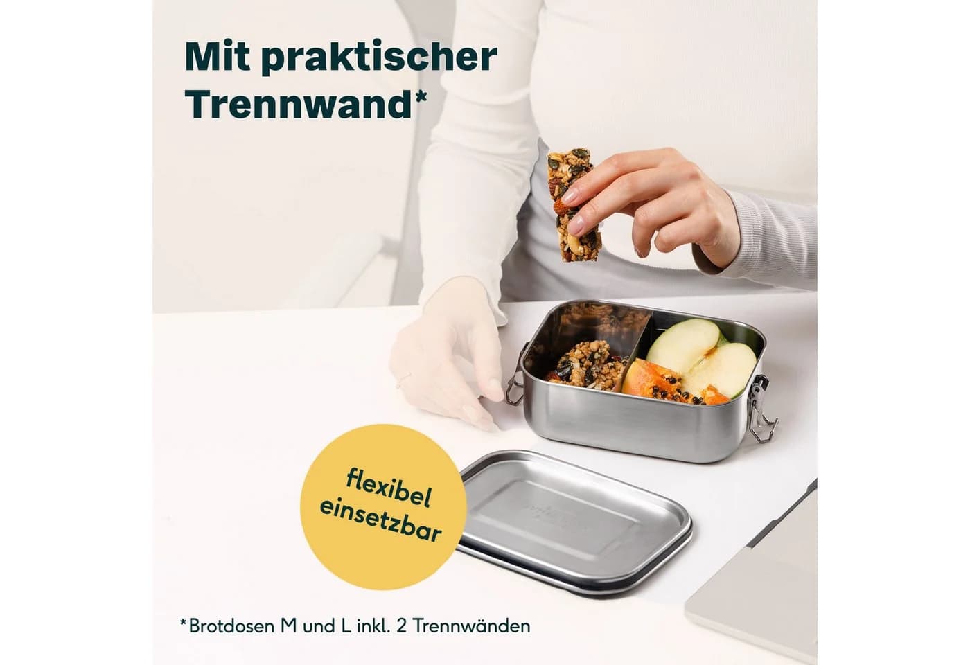 SILBERTHAL Lunchbox Edelstahl 800ml Silber Auslaufsicher - Bild 5
