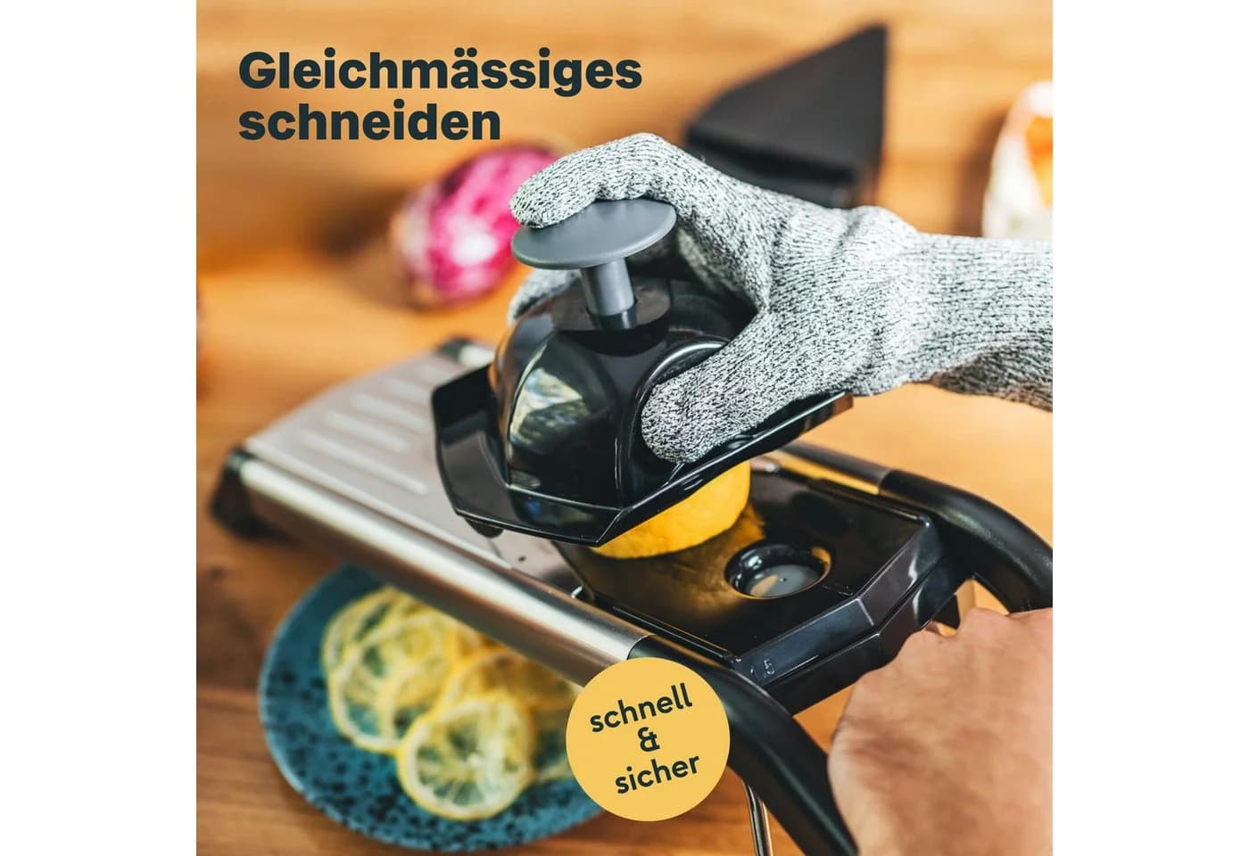 SILBERTHAL Gemüsehobel V-Hobel Edelstahl mit 5 Klingenaufsätzen