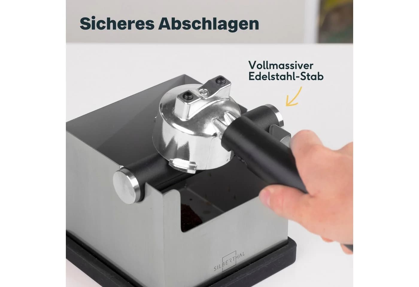 SILBERTHAL Ausklopfbehälter Knockbox Edelstahl Modern