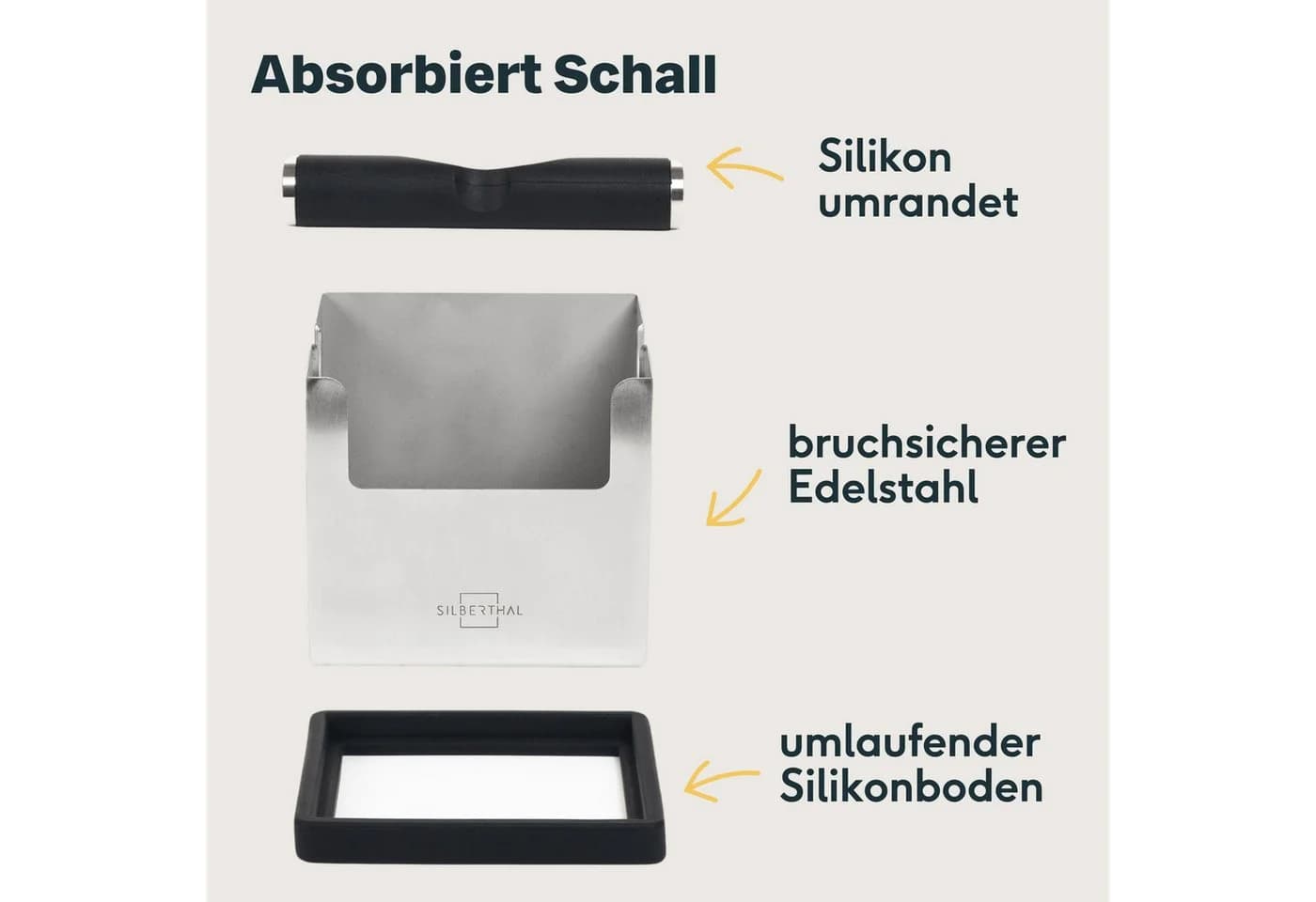 SILBERTHAL Ausklopfbehälter Knockbox Edelstahl Modern - Bild 3