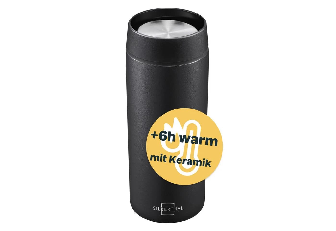 SILBERTHAL Thermobecher to go 350ml Schwarz Edelstahl - Bild 2