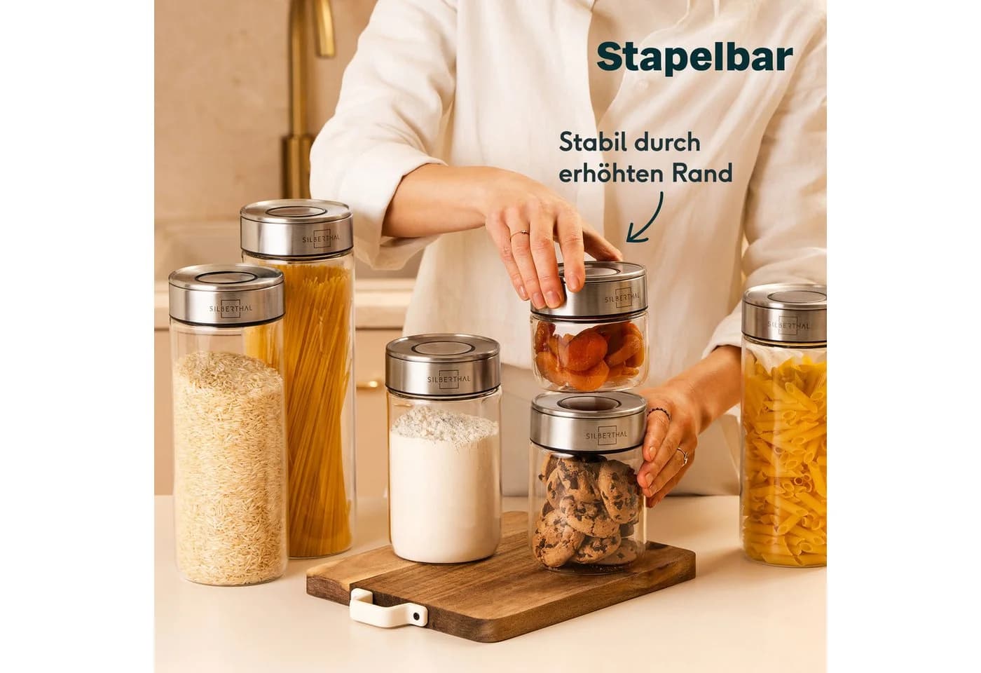 SILBERTHAL Vorratsglas 700 ml mit Klickdeckel - Bild 4