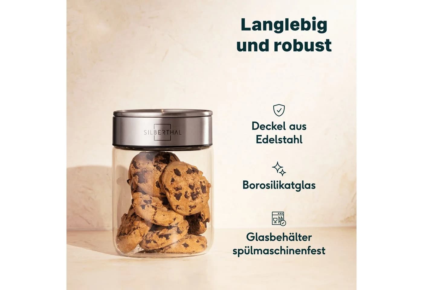 SILBERTHAL Vorratsglas 700 ml mit Klickdeckel - Bild 5