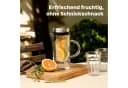 SILBERTHAL Wasserkaraffe 2er Set 1 Liter Glaskaraffe mit Fruchtsieb und Deckel Bild 1