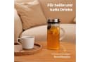 SILBERTHAL Wasserkaraffe 2er Set 1 Liter Glaskaraffe mit Fruchtsieb und Deckel Bild 5