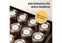 SILBERTHAL Gewürzetiketten Rund 240 St. Weiß Wasserfest Bild 5