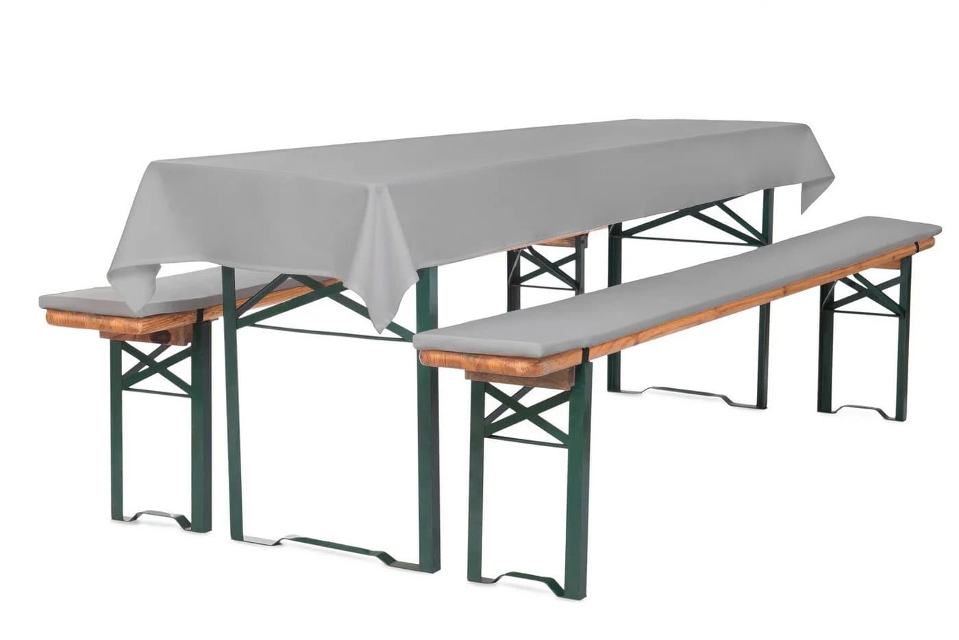 TexDeko Bankauflage Bierbankauflagen-Set mit Tischdecke 100x250cm (universal) 3TLG Set - Bild 2