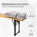 TexDeko Bankauflage Bierbankauflagen-Set mit Tischdecke 100x250cm (universal) 3TLG Set Bild 5
