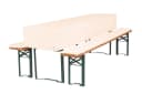 TexDeko Biertischhusse Premium 3/8 Weiß Polyester Bild 1