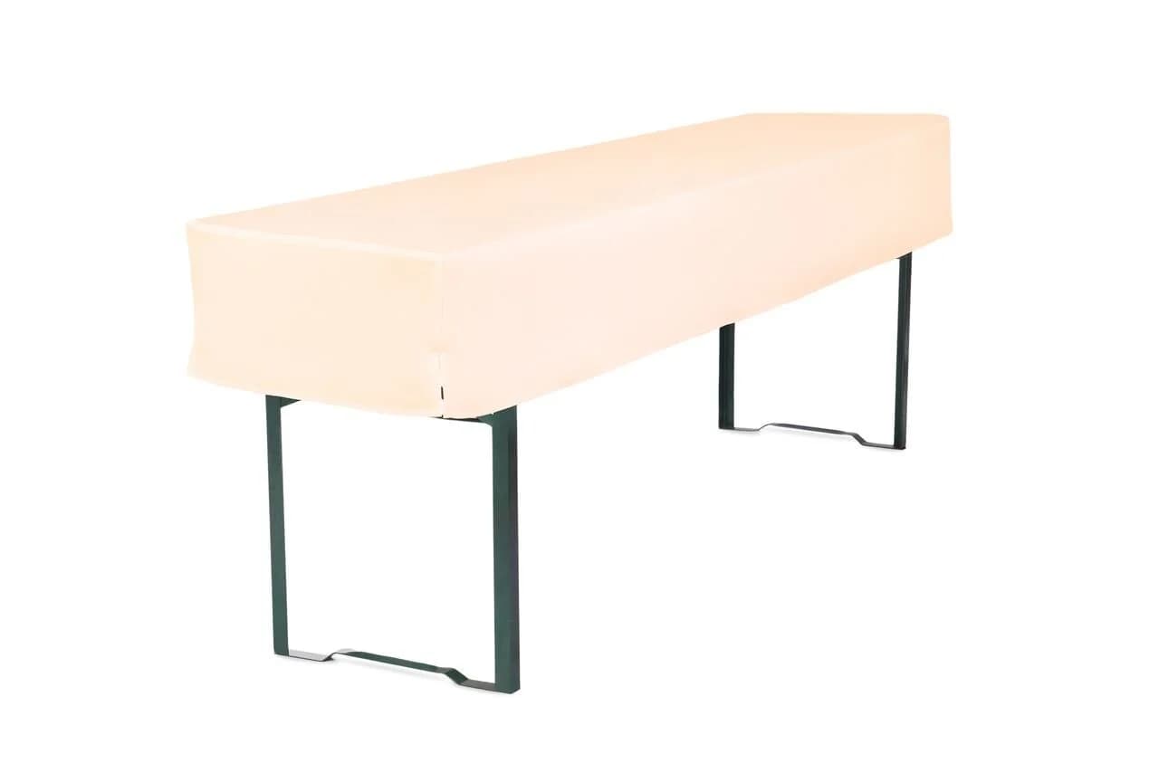 TexDeko Biertischhusse Premium 3/8 Weiß Polyester - Bild 2
