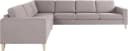 ATLANTIC HOME COLLECTION Ecksofa Terra L-Form Grau Polypropylen Bild 1