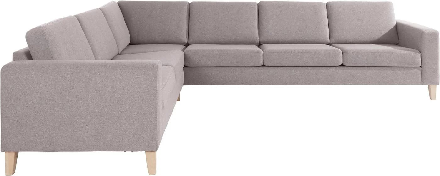ATLANTIC HOME COLLECTION Ecksofa Terra L-Form Grau Polypropylen