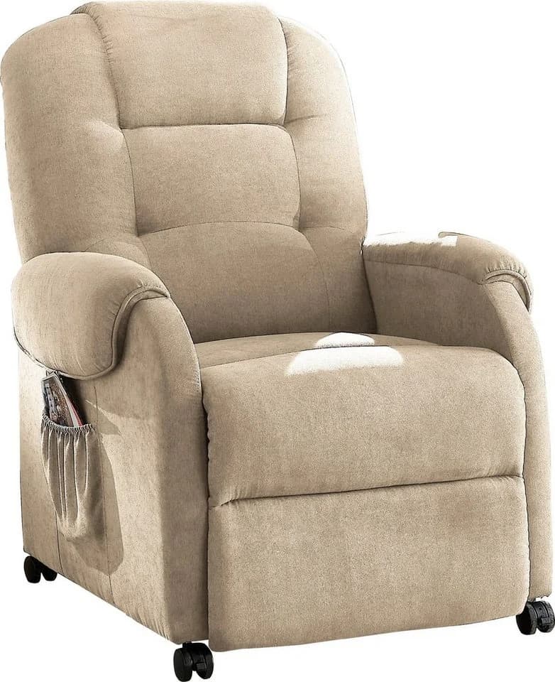 ATLANTIC HOME COLLECTION Relaxsessel Tobi Beige mit Relaxfunktion - Bild 3