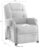 ATLANTIC HOME COLLECTION Relaxsessel Tobi Beige mit Relaxfunktion Bild 4