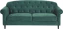 ATLANTIC HOME COLLECTION 2-Sitzer Sofa Carla Grün Samtvelours mit Stauraum Bild 2