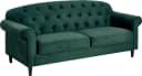 ATLANTIC HOME COLLECTION 2-Sitzer Sofa Carla Grün Samtvelours mit Stauraum Bild 3