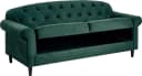 ATLANTIC HOME COLLECTION 2-Sitzer Sofa Carla Grün Samtvelours mit Stauraum Bild 4