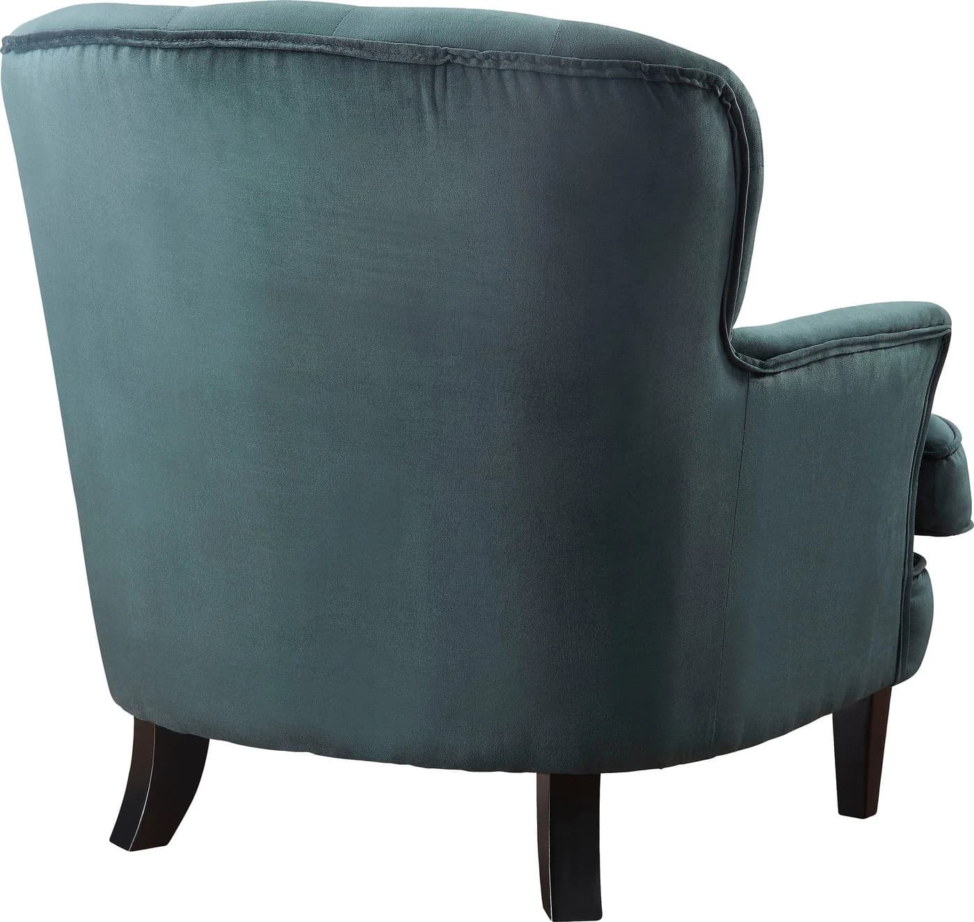 ATLANTIC HOME COLLECTION Sessel Leo Samtgrün mit Federkern - Bild 4
