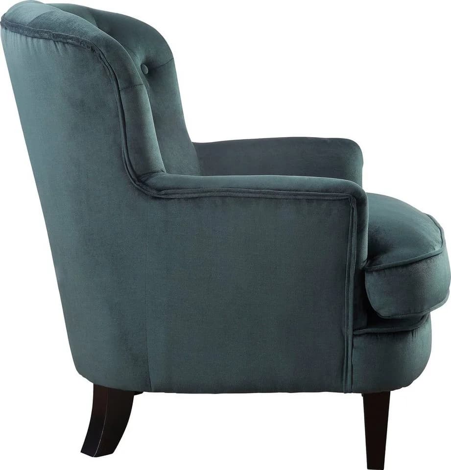 ATLANTIC HOME COLLECTION Sessel Leo Samtgrün mit Federkern - Bild 5