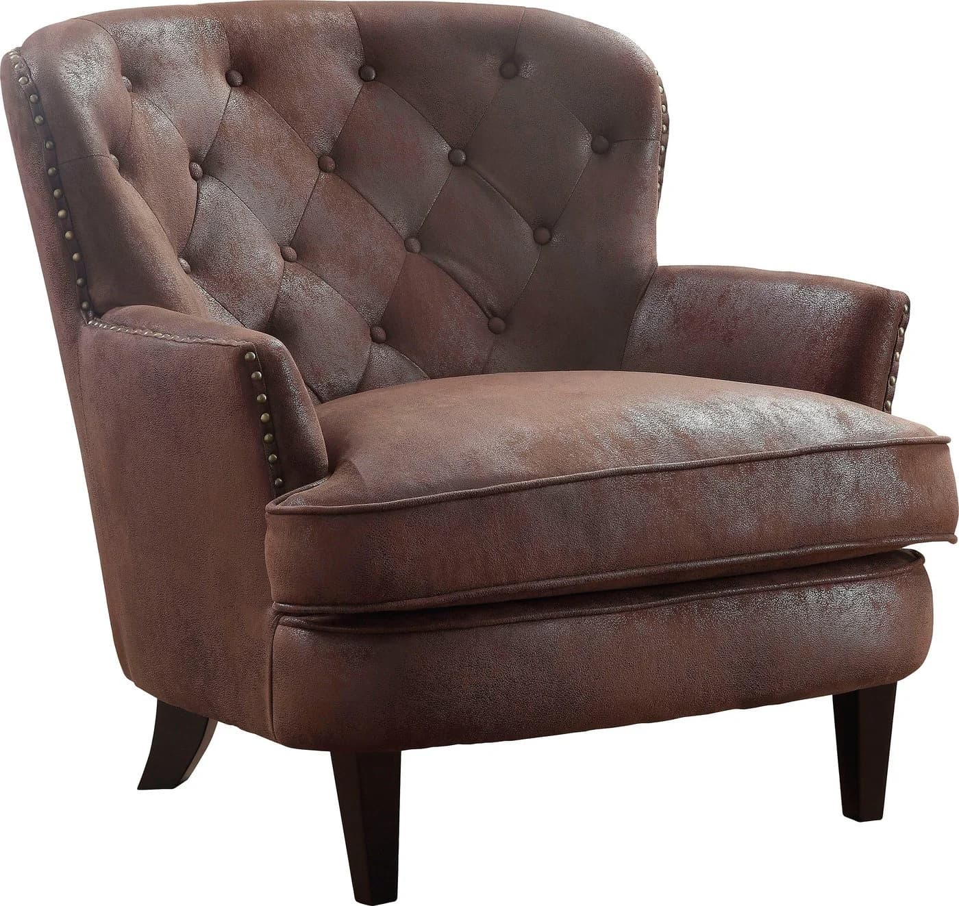 Atlantic Home Collection Sessel Leo Vintage Braun