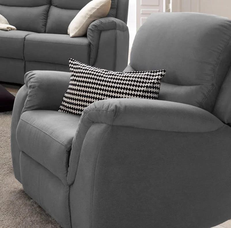 ATLANTIC HOME COLLECTION Relaxsessel Diana Dunkelgrau mit Relaxfunktion - Bild 2