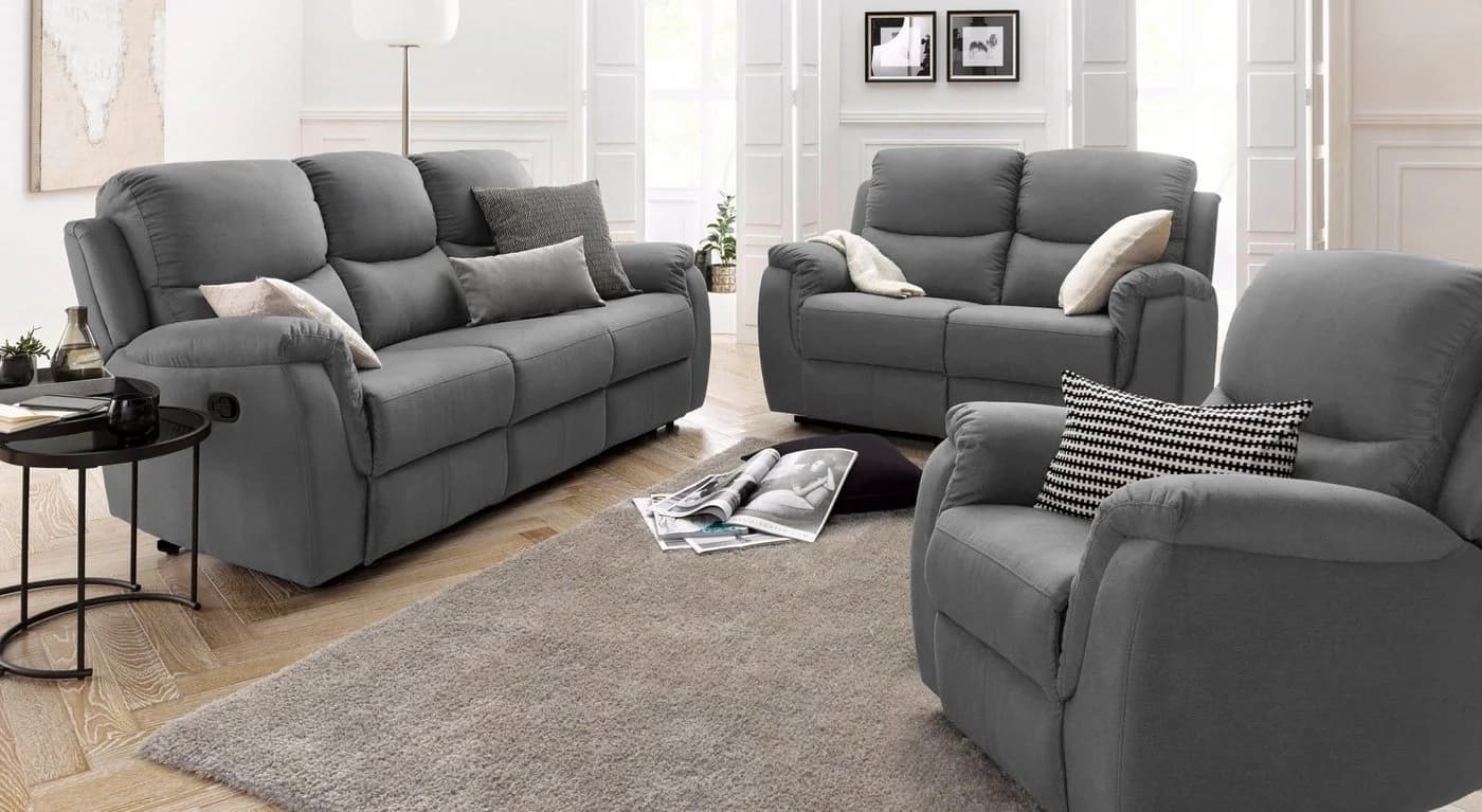 ATLANTIC HOME COLLECTION Relaxsessel Diana Dunkelgrau mit Relaxfunktion - Bild 3