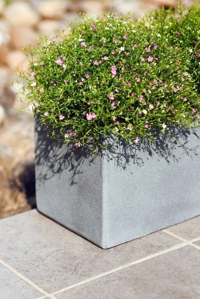 VIVANNO Balkonkasten Beton Grau Matt Modern - Bild 4