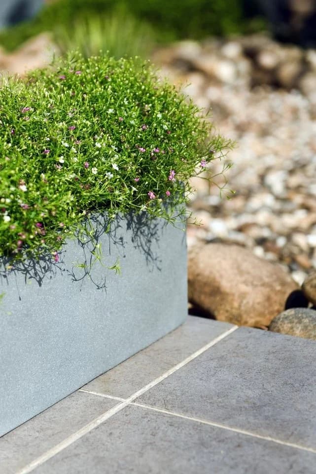 VIVANNO Balkonkasten Beton Grau Matt Modern - Bild 5