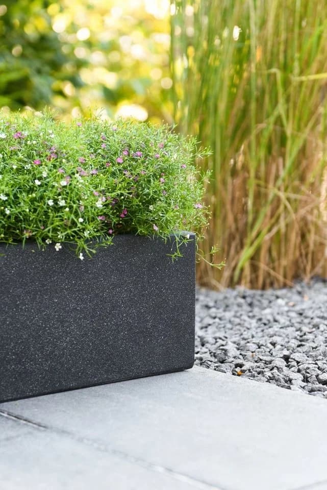 VIVANNO Balkonkasten Beton FLOBO Anthrazit Matt - Bild 5