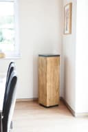 VIVANNO Blumenständer Holz PODEST Rechteckig Braun Maserung Bild 4