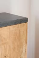 VIVANNO Blumenständer Holz PODEST Rechteckig Braun Maserung Bild 5