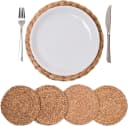 VIVANNO Platzset Wasserhyazinthe ILANA Rund Beige 4er Set Bild 2