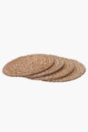 VIVANNO Platzset Wasserhyazinthe ILANA Rund Beige 4er Set Bild 4