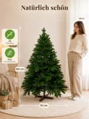 VIVANNO Künstlicher Weihnachtsbaum NORDMANN 150 Rund Grün Bild 4