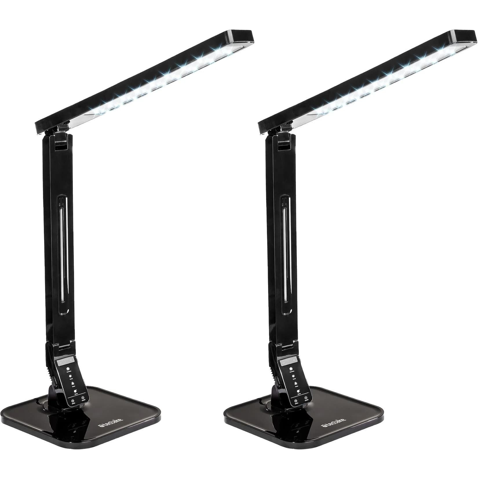 TecTake LED Schreibtischlampe 14W mit Touchpanel und USB-Anschluss